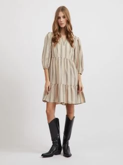 Vila Mini Jurken Jurk Etna Dames Beige -Vila a03a0a56e6d564a773cbcd7f09705369