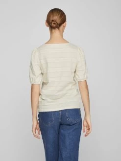 Vila T-shirts Shirt Dames Beige -Vila a1f2af47038078e0e904656fb578ae30