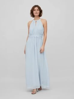 Vila Maxi Jurken Jurk Dames Lichtblauw -Vila a227e61177a4e56dfac435d36877980e