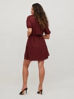 Vila Zomerjurken Zomerjurk Michelle Dames Karmijnrood -Vila a2b155d9b893b331010b9df1d2778e7a