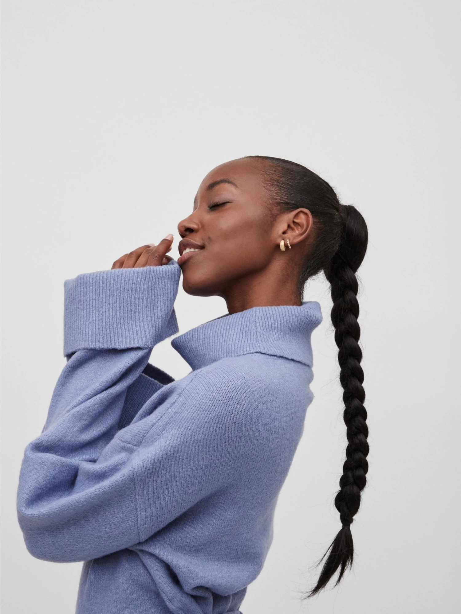 Vila Gebreide Jurken Gebreide Jurk Rolfie Dames Smoky Blue 9 Vila Gebreide Jurken Gebreide Jurk Rolfie Dames Smoky Blue - Afbeelding 7