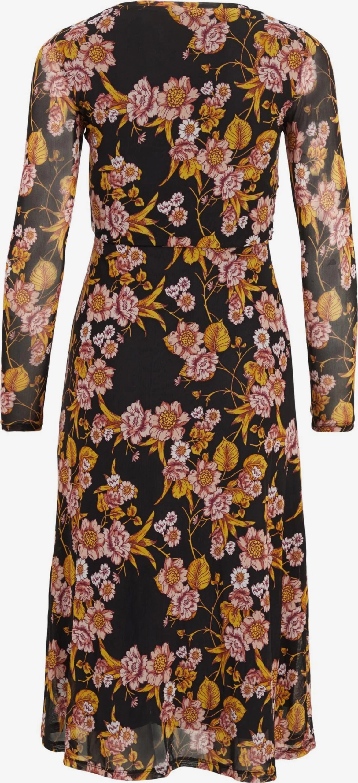 Vila Midi Jurken Jurk Gorgeous Dames Zwart 4 Vila Midi Jurken Jurk Gorgeous Dames Zwart - Afbeelding 2