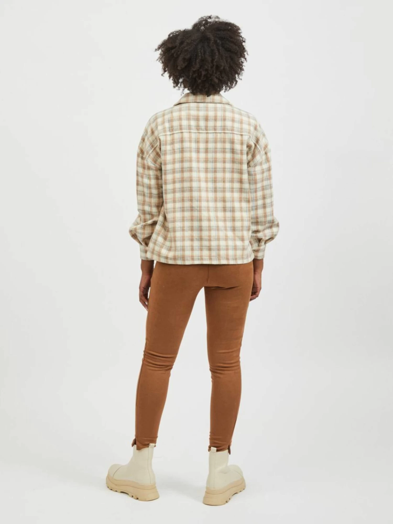 Vila Tussenjassen Tussenjas SARAS Dames Beige 11 Vila Tussenjassen Tussenjas SARAS Dames Beige - Afbeelding 9