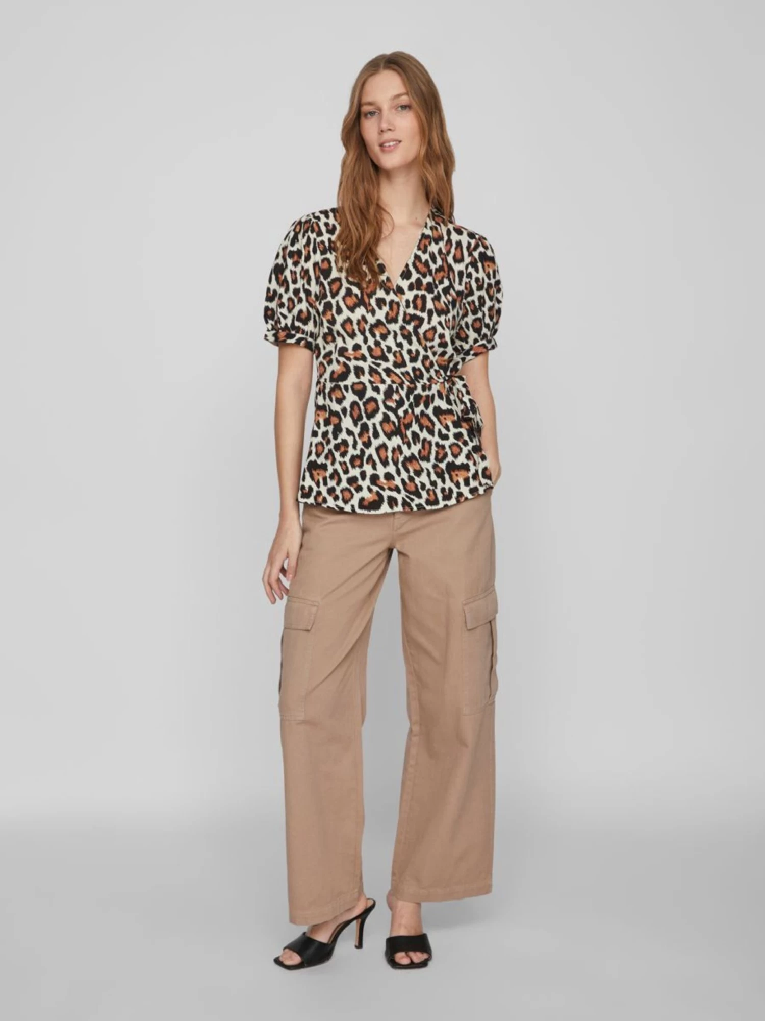 Vila Blouses Met Korte Mouw Blouse Mesa Dames Beige / Lichtbeige 7 Vila Blouses Met Korte Mouw Blouse Mesa Dames Beige / Lichtbeige - Afbeelding 5