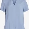 Vila Blouses Met Korte Mouw Blouse Roma Dames Smoky Blue -Vila a5eec37c1ddbf7eaae8b5acdaf5e7016