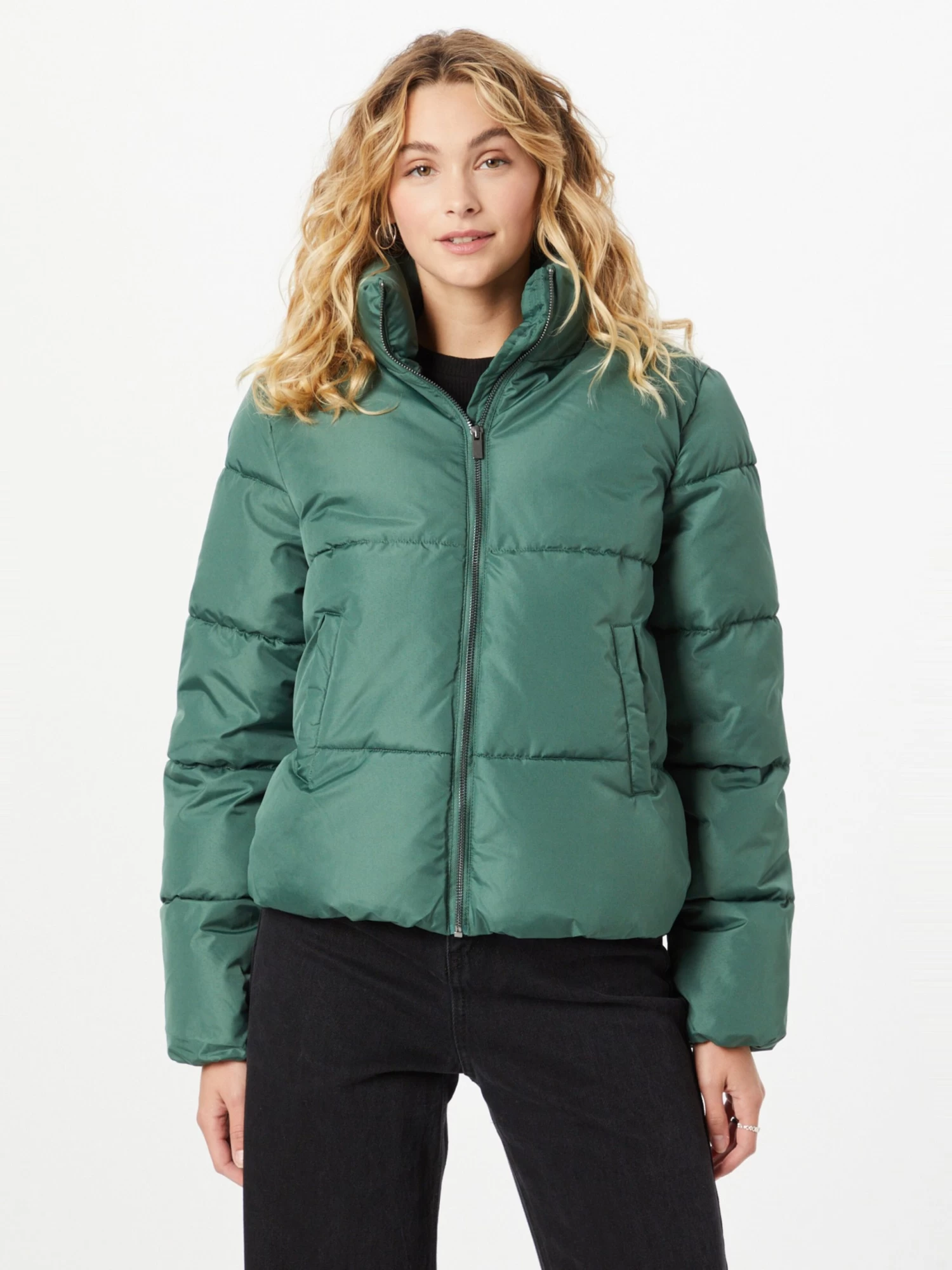 Vila Tussenjassen Tussenjas TATE Dames Donkergroen 4 Vila Tussenjassen Tussenjas TATE Dames Donkergroen - Afbeelding 2