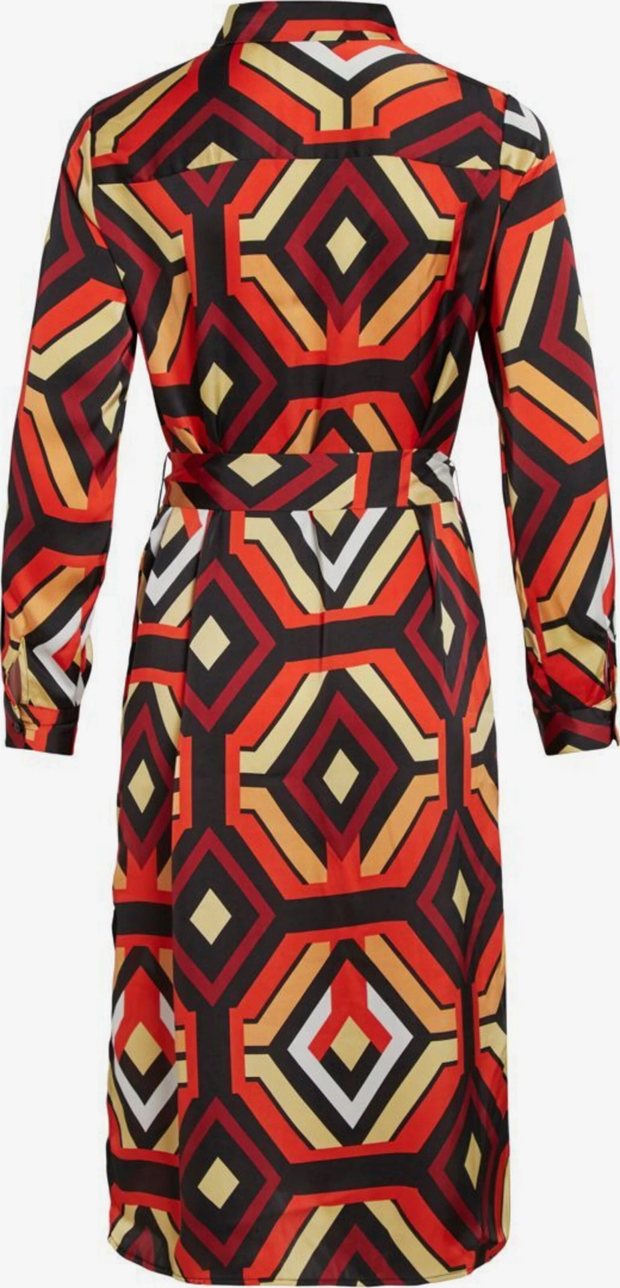 Vila Midi Jurken Jurk Dames Rood 4 Vila Midi Jurken Jurk Dames Rood - Afbeelding 2