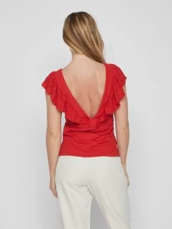 Vila Uitgaanstops Top Dames Rood 10 Vila Uitgaanstops Top Dames Rood -Vila a69c3e12aa66c777e4841bc7d586d093