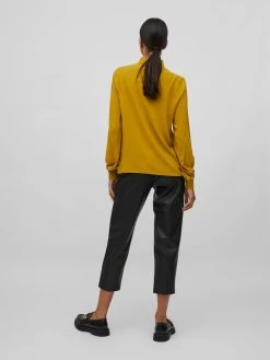 Vila Blouseshirts Blouse Julia Dames Goudgeel 12 Vila Blouseshirts Blouse Julia Dames Goudgeel -Vila a6b6f50813a6e4ecd0b76bc353c3a06a