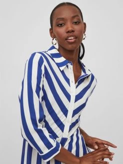 Vila Maxi Jurken Jurk Dames Blauw / Wit 13 Vila Maxi Jurken Jurk Dames Blauw / Wit -Vila a6f07500d9a0e0cc922469c096c8e3e1