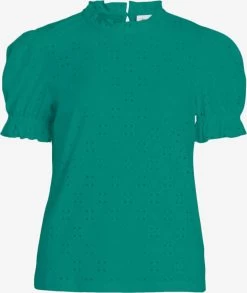 Vila Blouses Met Korte Mouw Blouse Kawa Dames Groen