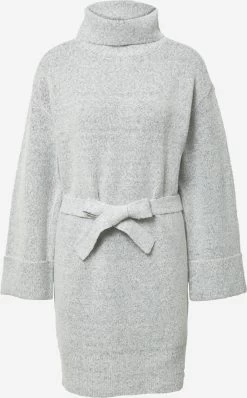 Vila Gebreide Jurken Gebreide Jurk Rolfie Dames Grijs Gemêleerd