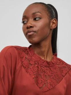 Vila Kanten Blouses Blouse Suvita Dames Rood 14 Vila Kanten Blouses Blouse Suvita Dames Rood -Vila aaaf9c654c2c5e8a67e3835f07829c75