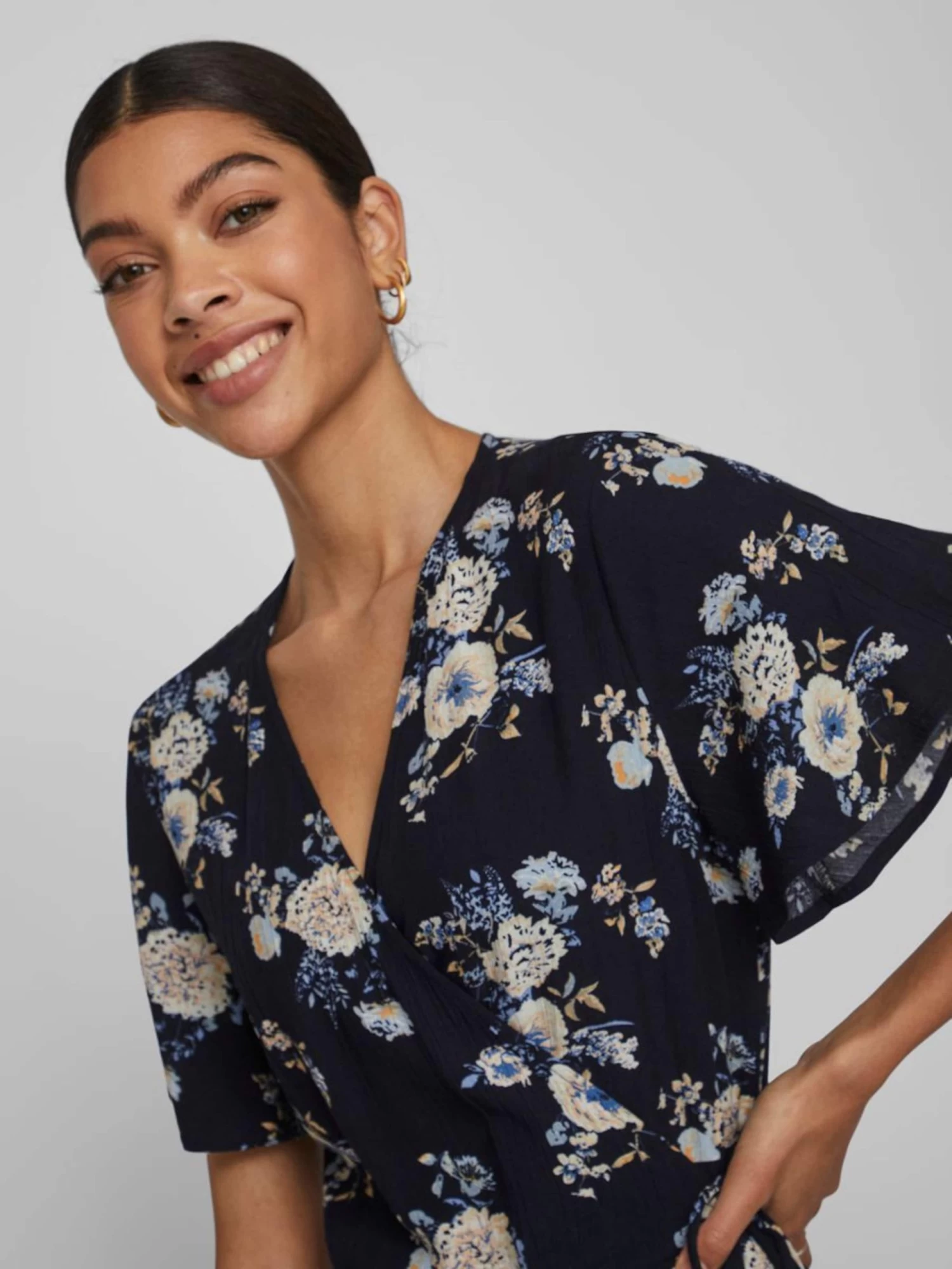 Vila Mini Jurken Jurk Dames Marine / Navy / Lichtblauw 8 Vila Mini Jurken Jurk Dames Marine / Navy / Lichtblauw - Afbeelding 6