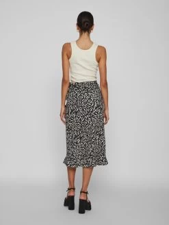 Vila Midi Rokken Rok Steffi Zafia Dames Zwart -Vila ac18252eb2f47b2bfffc5c3893a5c507
