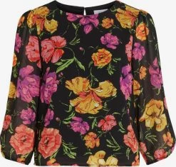 Vila Blouses Met Korte Mouw Blouse Dames Zwart
