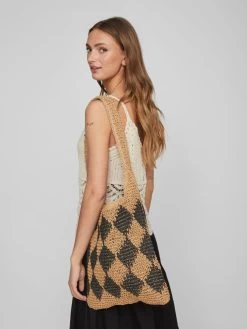 Vila Schoudertassen Schoudertas Dames Beige / Bruin -Vila acb29b232edfd471ddce6a4cbd3dc276