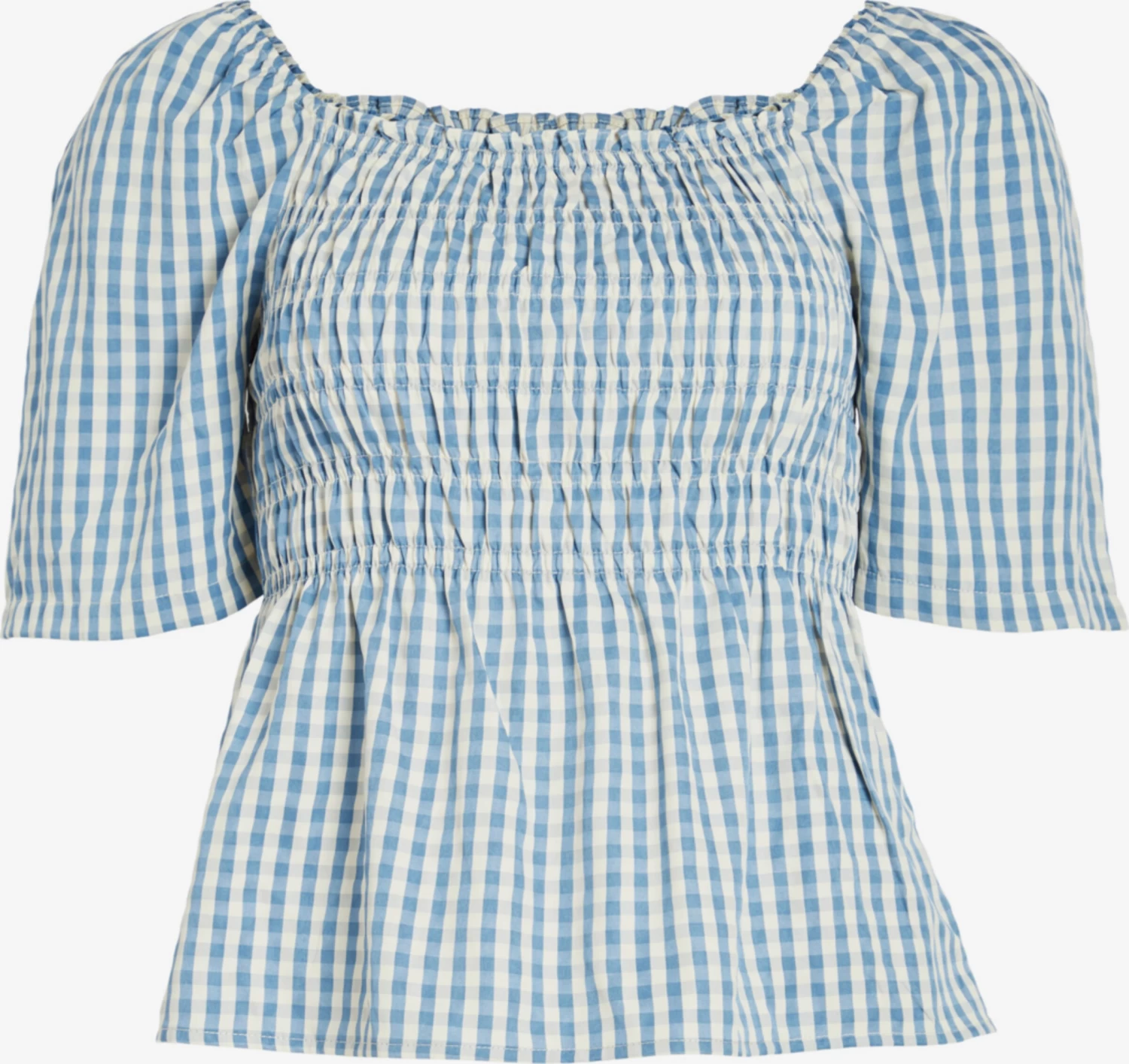 Vila Blouses Met Korte Mouw Blouse BEA Dames Blauw 4 Vila Blouses Met Korte Mouw Blouse BEA Dames Blauw - Afbeelding 2