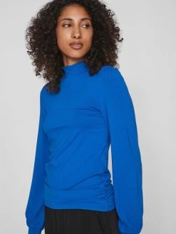 Vila Longsleeves Shirt Dames Blauw -Vila adcec5defac9c5bab755f32c1a260378