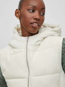 Vila Bodywarmers Bodywarmer Dames Beige -Vila ade131a25f49f57b43f59a5ffa543d4f