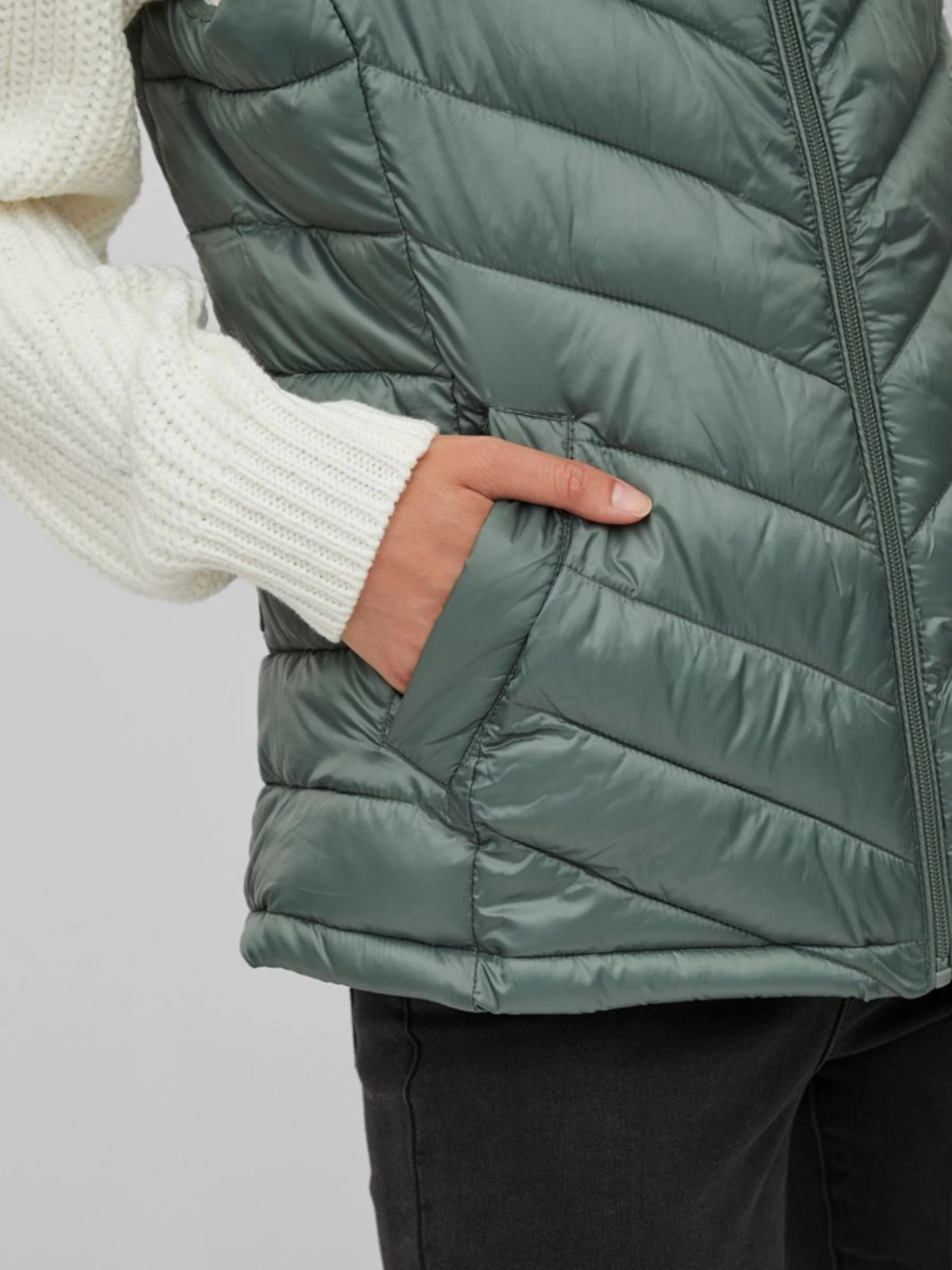 Vila Bodywarmers Bodywarmer Dames Groen 9 Vila Bodywarmers Bodywarmer Dames Groen - Afbeelding 7