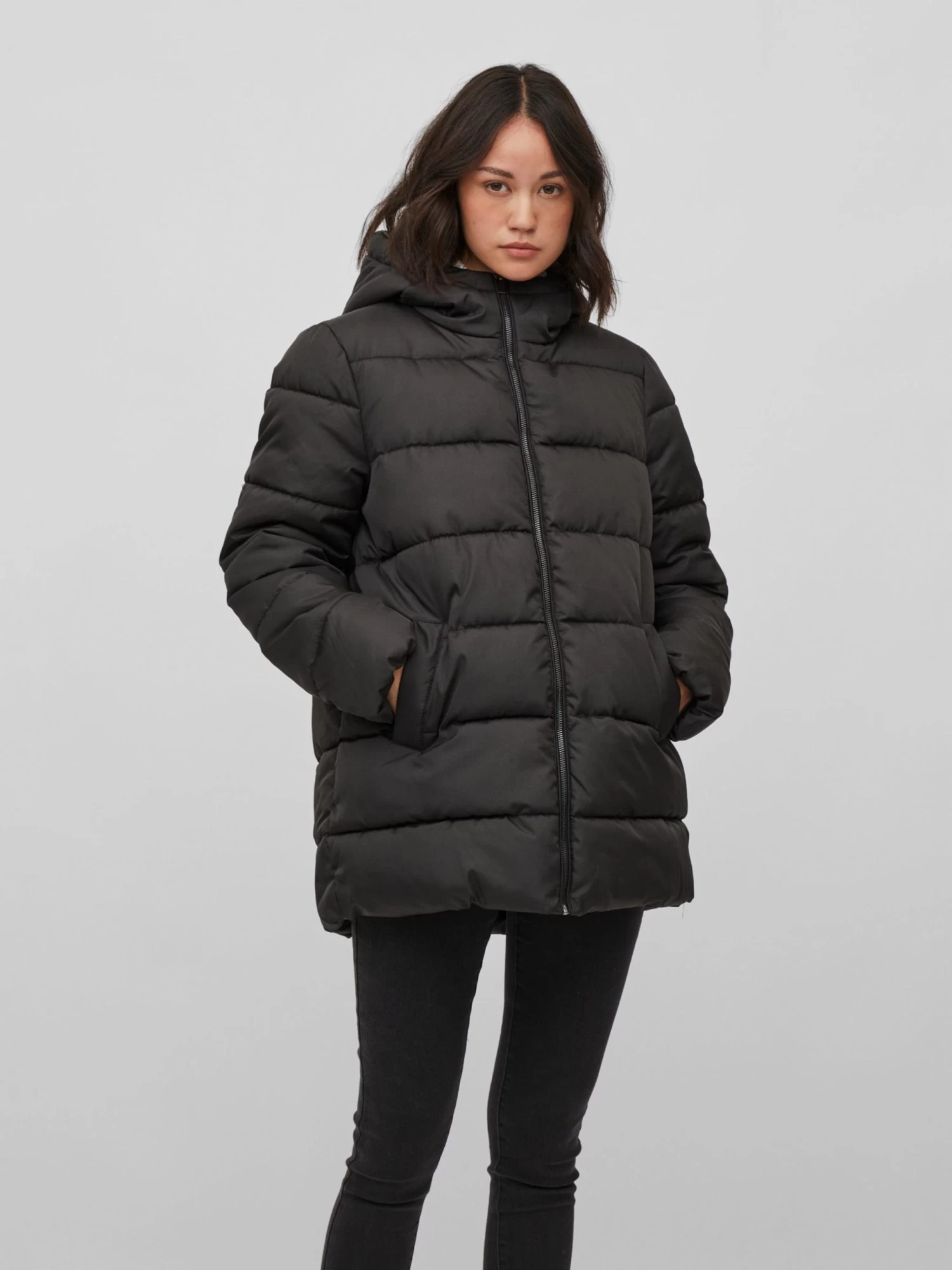 Vila Winterjassen Winterjas Tate Dames Zwart 5 Vila Winterjassen Winterjas Tate Dames Zwart - Afbeelding 3