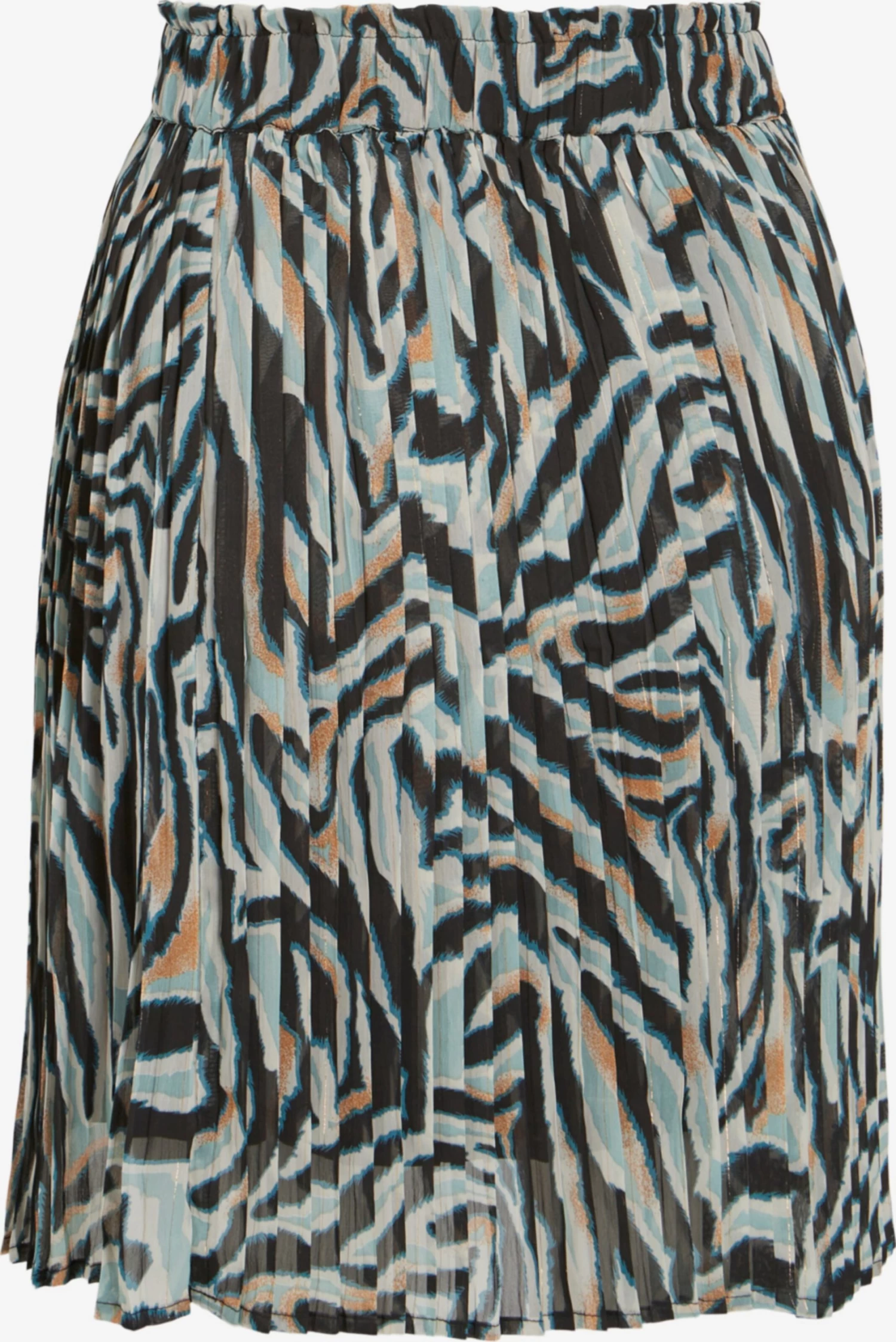 Vila Midi Rokken Rok Lina Dames Lichtblauw / Zwart 4 Vila Midi Rokken Rok Lina Dames Lichtblauw / Zwart - Afbeelding 2