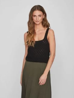 Vila Tanktops Top Dames Zwart -Vila afdf0cb730e5021297bc6d1416d94643