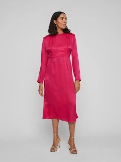 Vila Midi Jurken Jurk SCORPION Dames Fuchsia 11 Vila Midi Jurken Jurk SCORPION Dames Fuchsia -Vila b06a40f161b2ca0a24dea24ab29257b3
