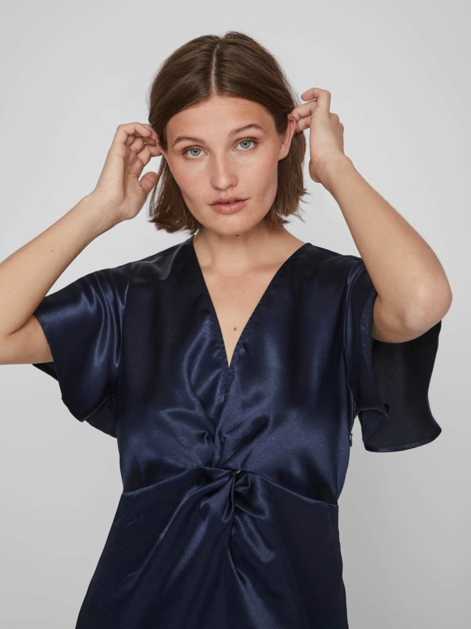 Vila Avondjurken Avondjurk Sittas Dames Navy 8 Vila Avondjurken Avondjurk Sittas Dames Navy - Afbeelding 6