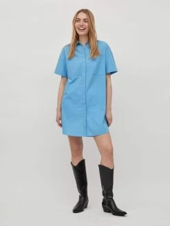 Vila Lange Blouses Blouse Dames Blauw -Vila b0c69826f9933b94d1c3f42693764312