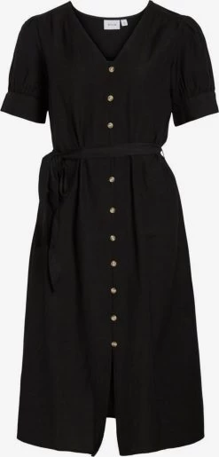 Vila Blousejurken Blousejurk Dames Zwart