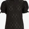 Vila Blouses Met Korte Mouw Blouse Kawa Dames Zwart -Vila b1c8d5cd426d883cbb49bf4b45e43509