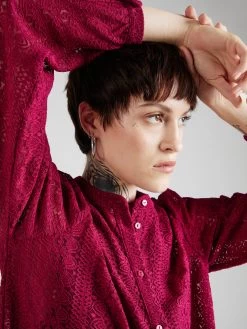 Vila Overhemden Blouse Chikka Dames Rood -Vila b2279c4d75bc64fe5c805b293327319d