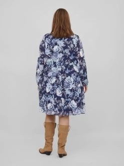 Maxi Jurken Jurk Dames Blauw / Navy / Lichtblauw -Vila b2d88f3dc1d2cf6a5262567a555ed605