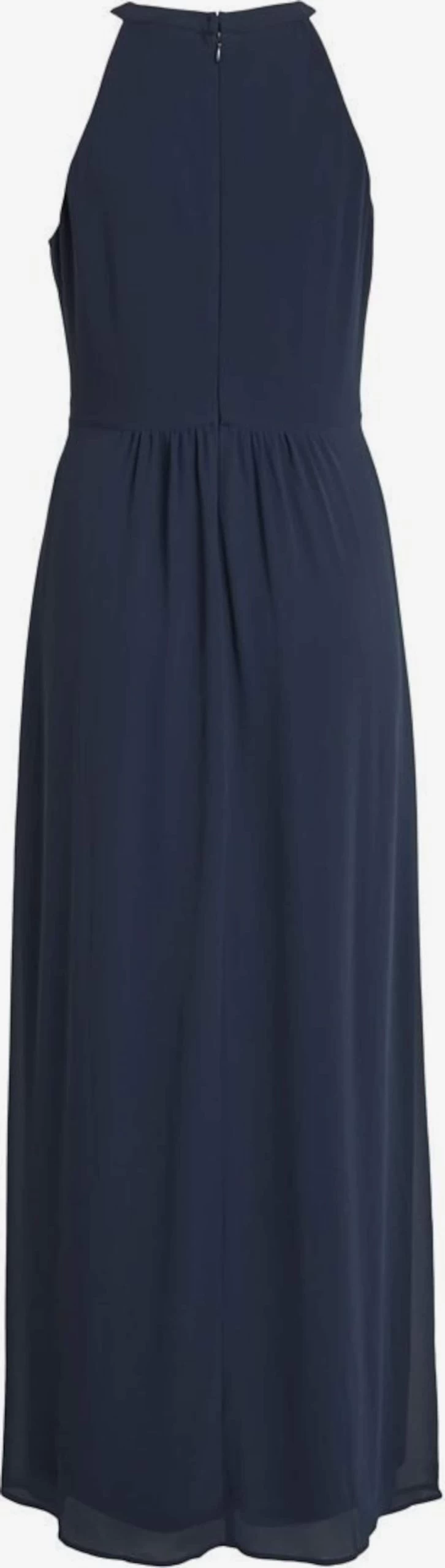 Vila Maxi Jurken Jurk Milina Dames Donkerblauw 4 Vila Maxi Jurken Jurk Milina Dames Donkerblauw - Afbeelding 2