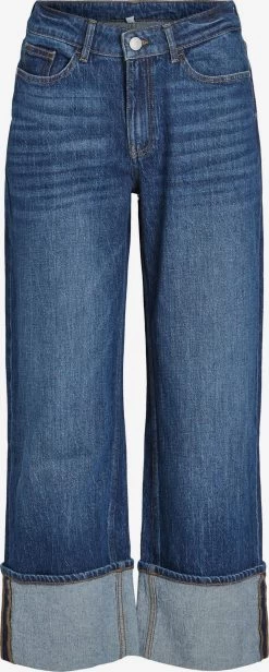 Vila Wide Leg Wide Leg Jeans Bella Dames Blauw