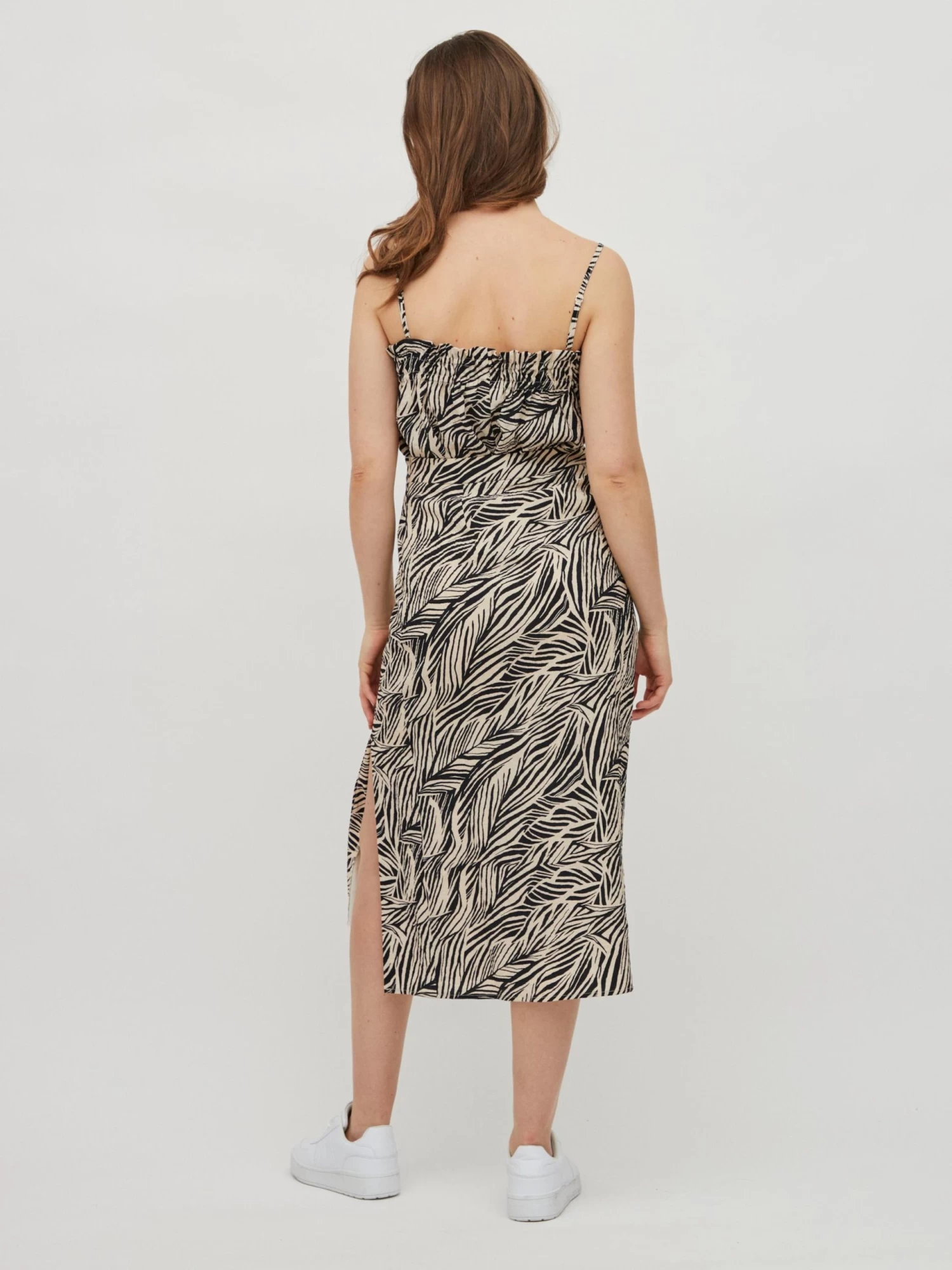 Vila Spaghetti Tops Top LIMIA LEA Dames Lichtbeige / Zwart 7 Vila Spaghetti Tops Top LIMIA LEA Dames Lichtbeige / Zwart - Afbeelding 5