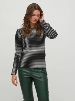 Vila Longsleeves Shirt Balu Dames Zwart -Vila b3f3e20cdbcf8ab89f6b19fa0895db39