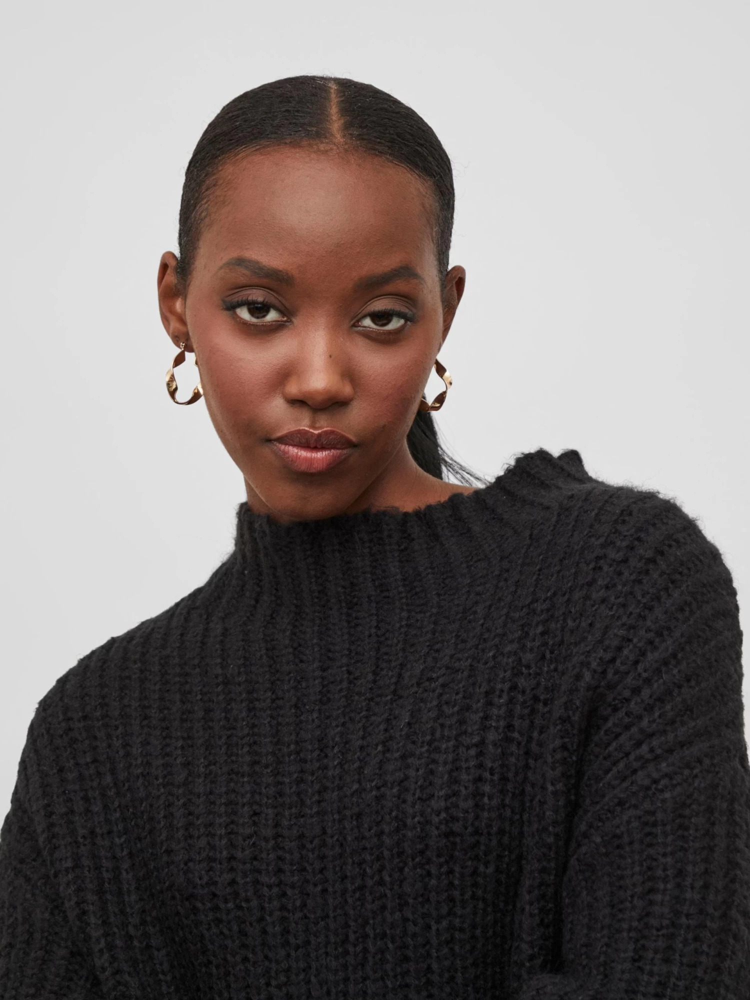 Vila Gebreide Jurken Gebreide Jurk Suba Dames Zwart 8 Vila Gebreide Jurken Gebreide Jurk Suba Dames Zwart - Afbeelding 6