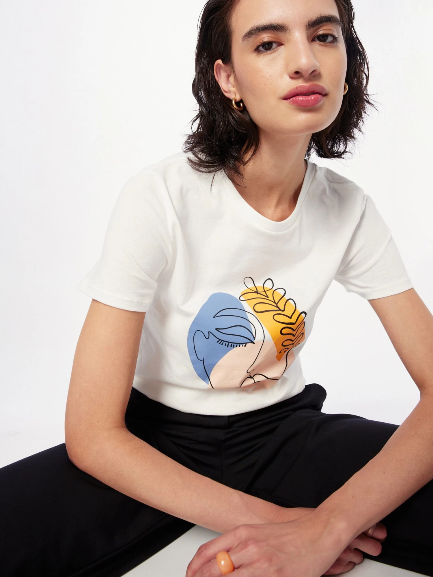 Vila T-shirts Shirt VULKAN Dames Wit 4 Vila T-shirts Shirt VULKAN Dames Wit - Afbeelding 2