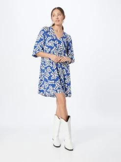 Vila Blousejurken Blousejurk AYANA Dames Blauw -Vila b470b5192fd414b8e5089e2d52893613