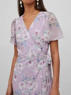 Vila Maxi Jurken Jurk Dames Lichtlila -Vila b47977a6d8e303efd1e60432bcb62a88