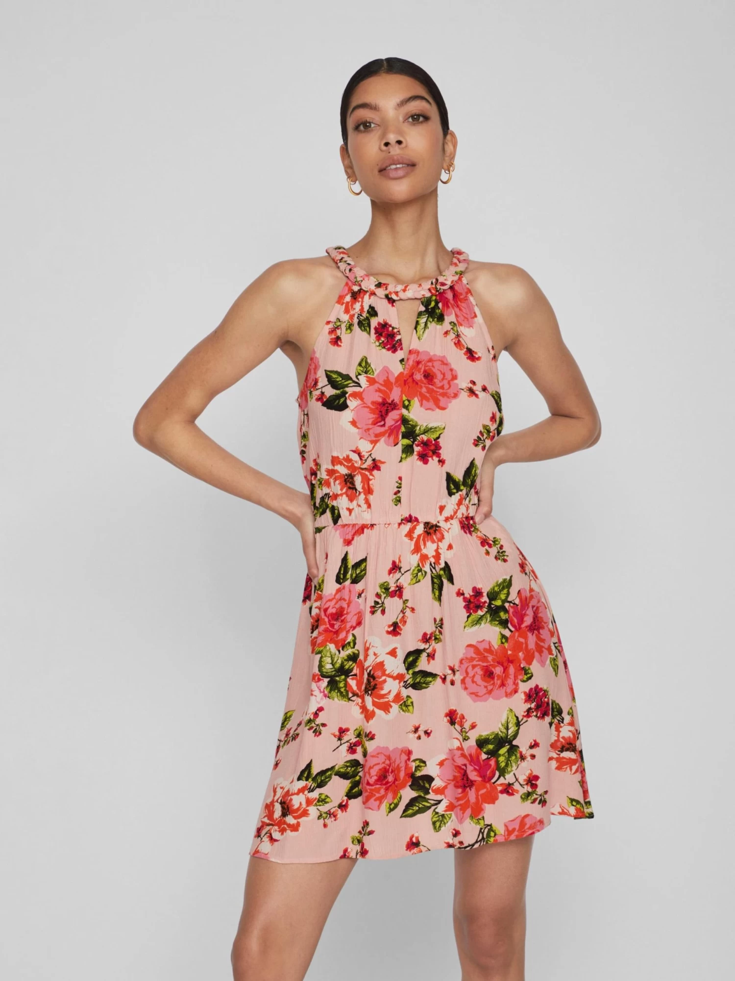 Vila Zomerjurken Zomerjurk MESA Dames Pink / Oudroze 5 Vila Zomerjurken Zomerjurk MESA Dames Pink / Oudroze - Afbeelding 3