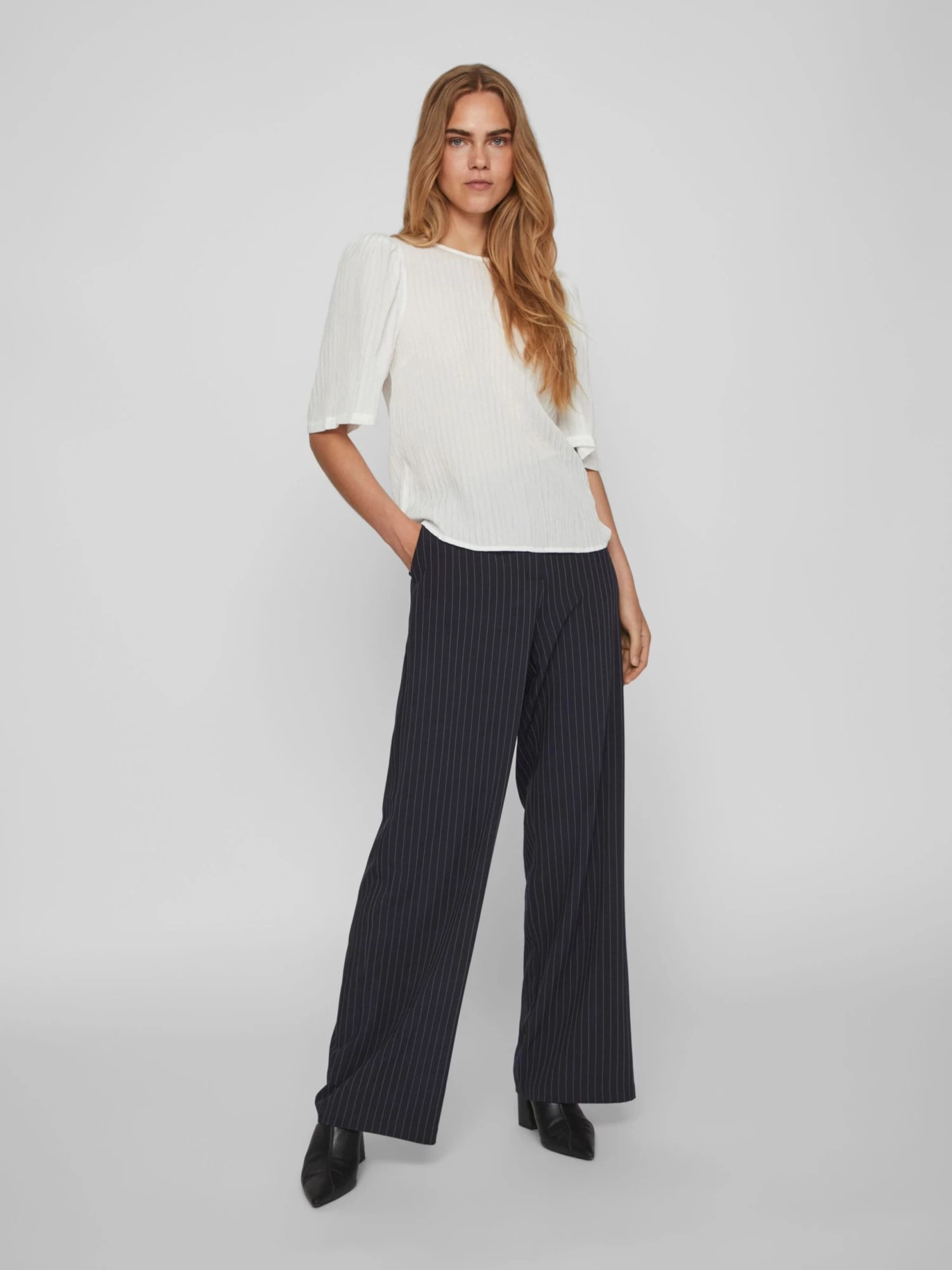 Vila Blouses Met Korte Mouw Blouse Dames Wit 7 Vila Blouses Met Korte Mouw Blouse Dames Wit - Afbeelding 5