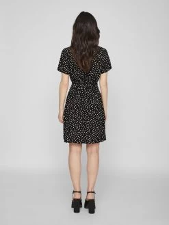 Vila Blousejurken Blousejurk Dames Zwart -Vila b67e70a080e35f45bd6aff42e61e8a9c