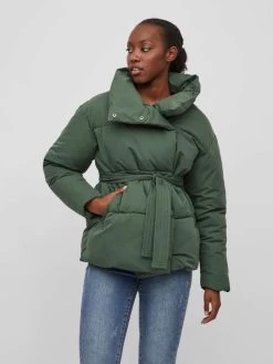 Vila Winterjassen Winterjas Dames Groen -Vila b6b92100cf97a07f964d1c77a6ef3d5f
