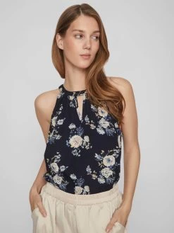 Vila Uitgaanstops Top Dames Navy 12 Vila Uitgaanstops Top Dames Navy -Vila b6d07417a27567c44e507bac6fee29d6