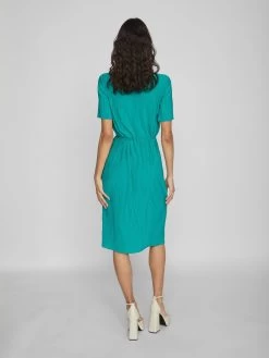 Vila Mini Jurken Jurk PLISA Dames Jade Groen -Vila b761088069881876aa0b090dbb881714