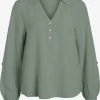 Vila Overhemden Blouse Prisilla Dames Pastelgroen